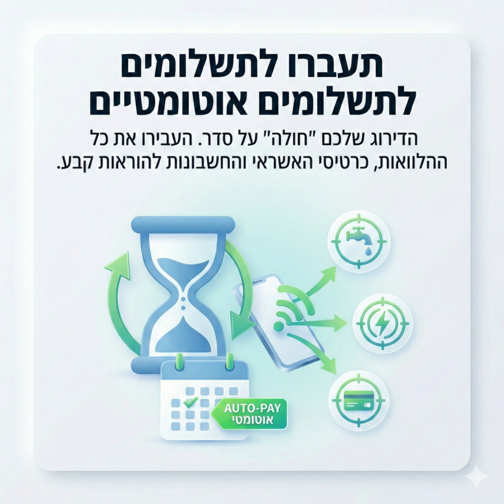 תעברו לתשלומים אוטומטים 