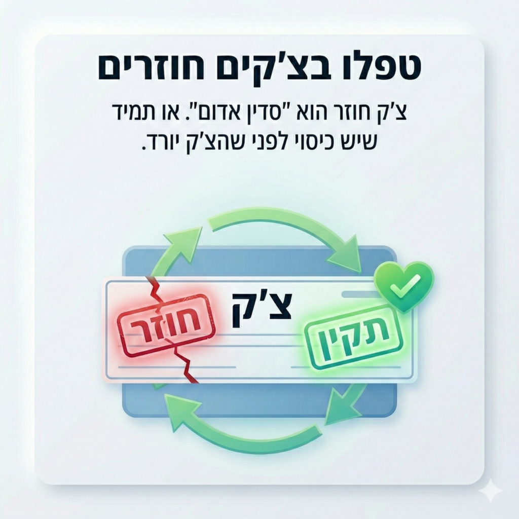 טפלו בשיקים חוזרים 